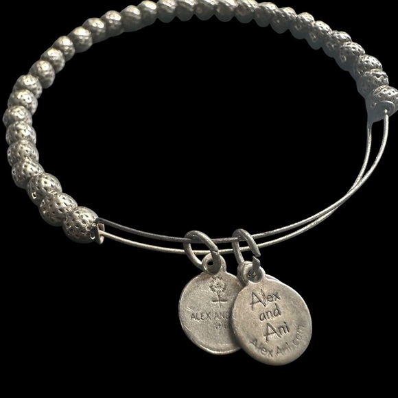 Alex and Ani Distressed Metallic Beaded Bracelet - Picture 1 of 4